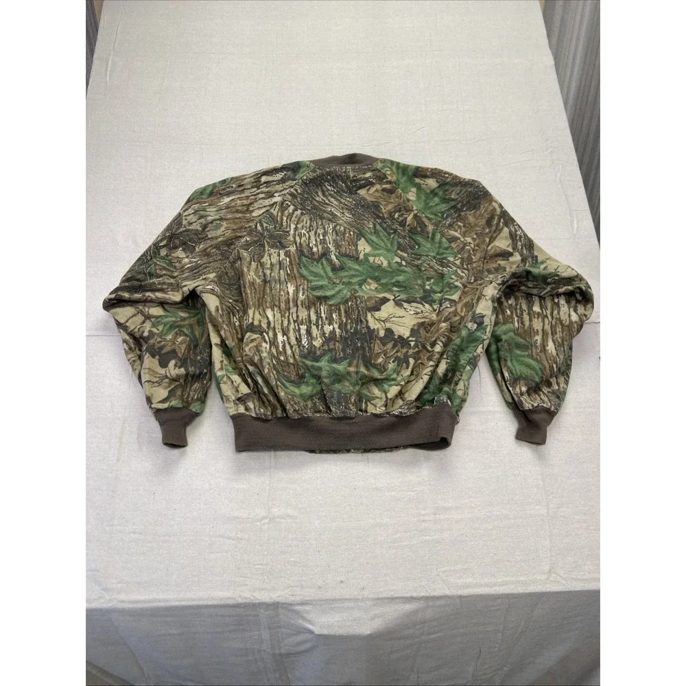 Vintage Rattlers Brand Jacket Mens XXL Realtree Camo Bomber 90s Hunting Outdoors